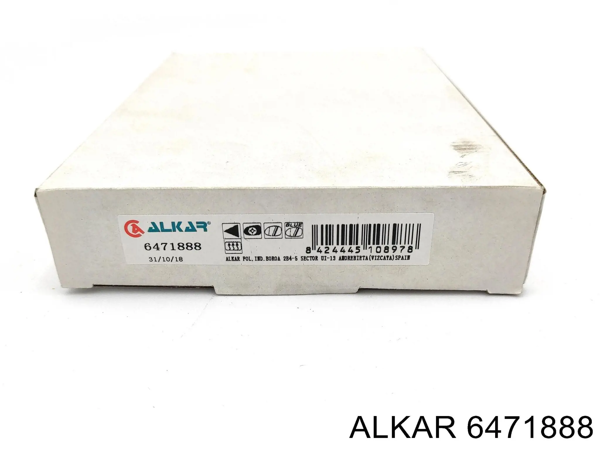 6471888 Alkar cristal de espejo retrovisor exterior izquierdo