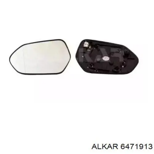 6471913 Alkar cristal de espejo retrovisor exterior izquierdo