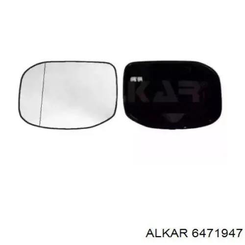 6471947 Alkar cristal de espejo retrovisor exterior izquierdo