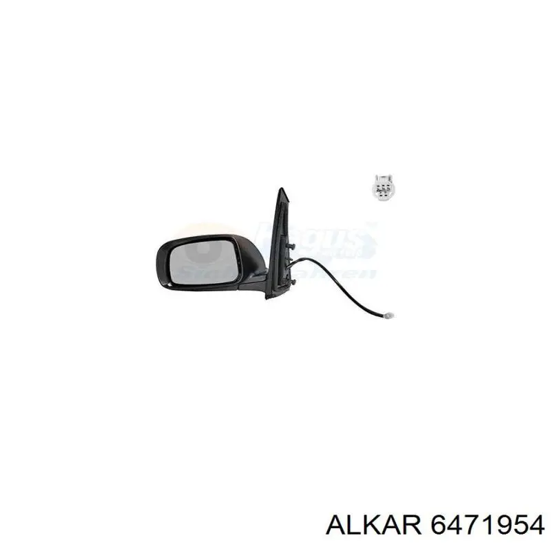 Cristal de espejo retrovisor exterior izquierdo 6471954 Alkar