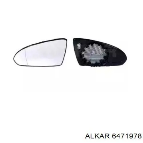 6471978 Alkar cristal de espejo retrovisor exterior izquierdo
