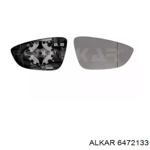6472133 Alkar Cristal de espejo retrovisor derecho