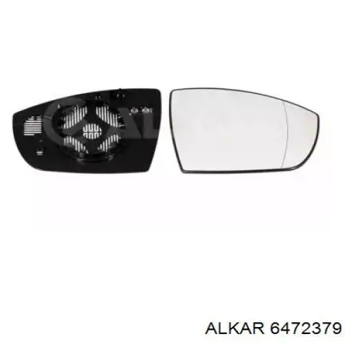 6472379 Alkar cristal de espejo retrovisor exterior derecho