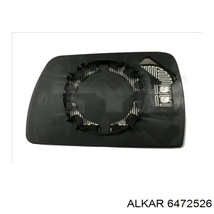 6472526 Alkar cristal de espejo retrovisor exterior derecho