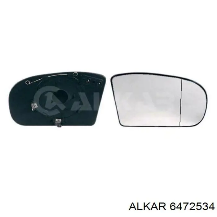 6472534 Alkar cristal de espejo retrovisor exterior derecho