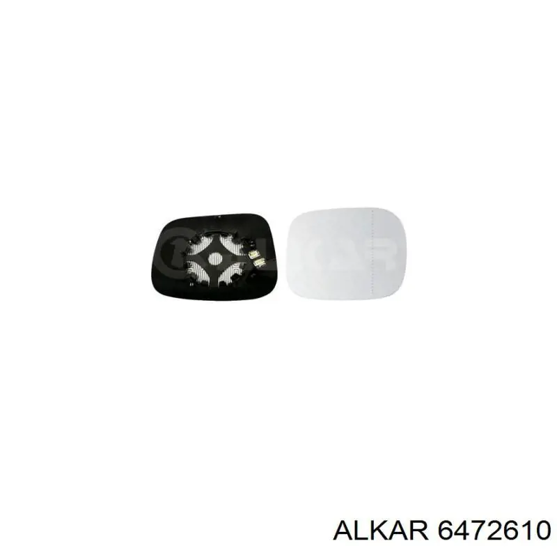 6472610 Alkar cristal de espejo retrovisor exterior derecho