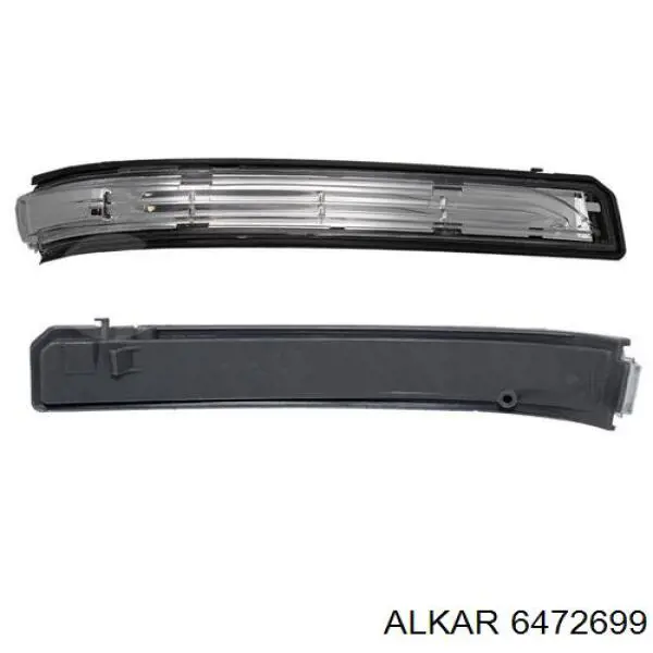 6472699 Alkar cristal de espejo retrovisor exterior derecho