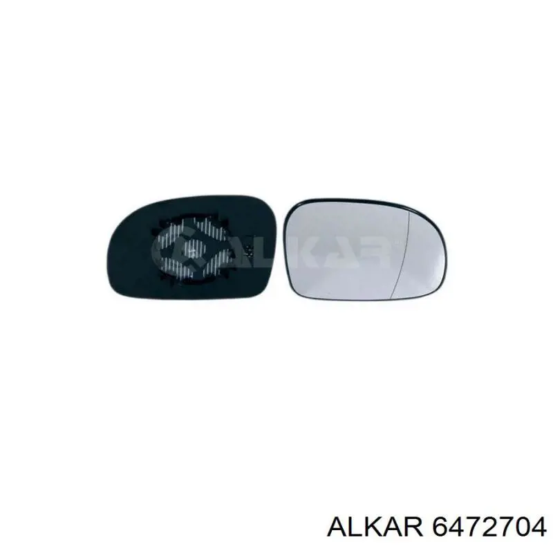 6472704 Alkar cristal de espejo retrovisor exterior derecho