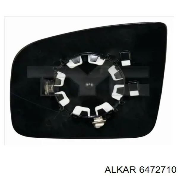 6472710 Alkar cristal de espejo retrovisor exterior derecho
