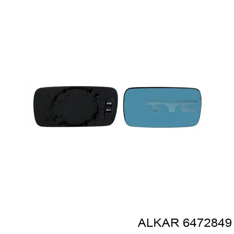 6472849 Alkar cristal de espejo retrovisor exterior derecho