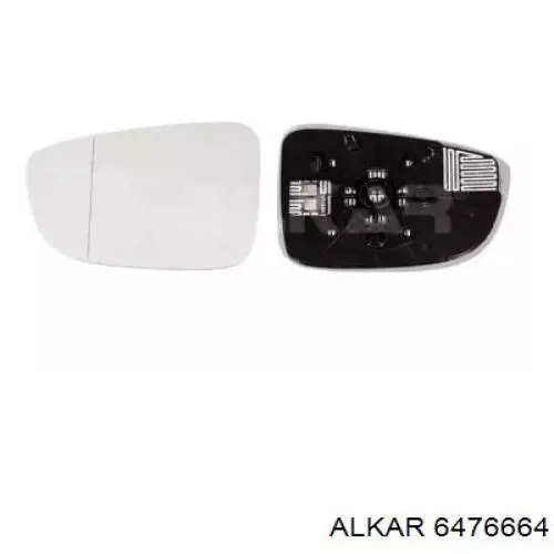 6476664 Alkar cristal de espejo retrovisor exterior derecho