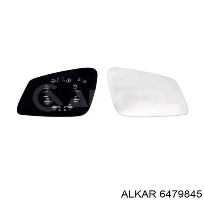 6479845 Alkar cristal de espejo retrovisor exterior derecho