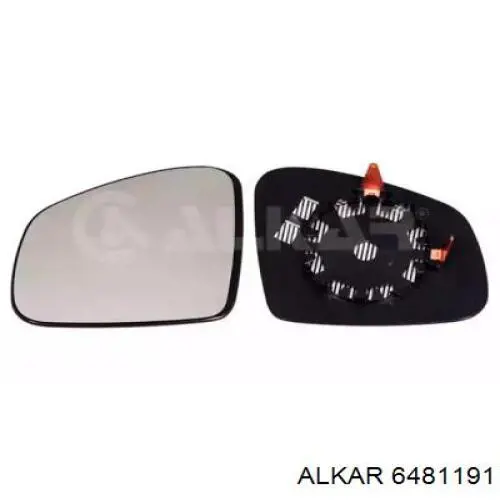 6481191 Alkar cristal de espejo retrovisor exterior izquierdo