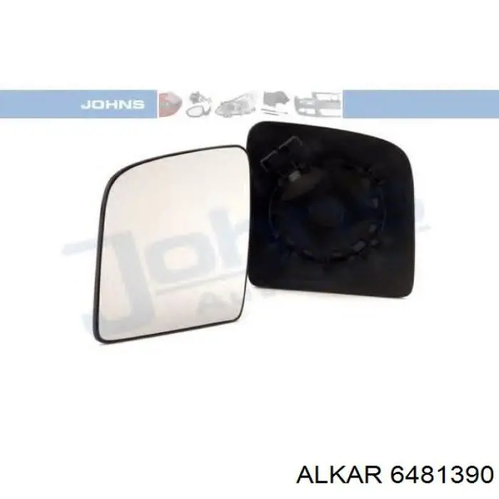 Cristal de espejo retrovisor exterior izquierdo 6481390 Alkar