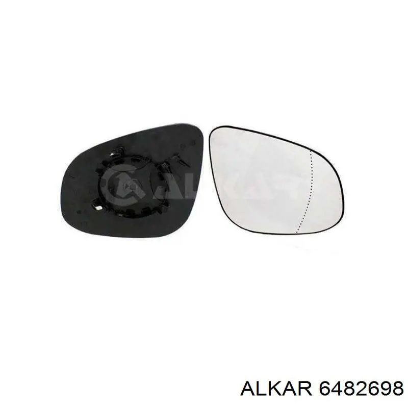 6482698 Alkar cristal de espejo retrovisor exterior derecho