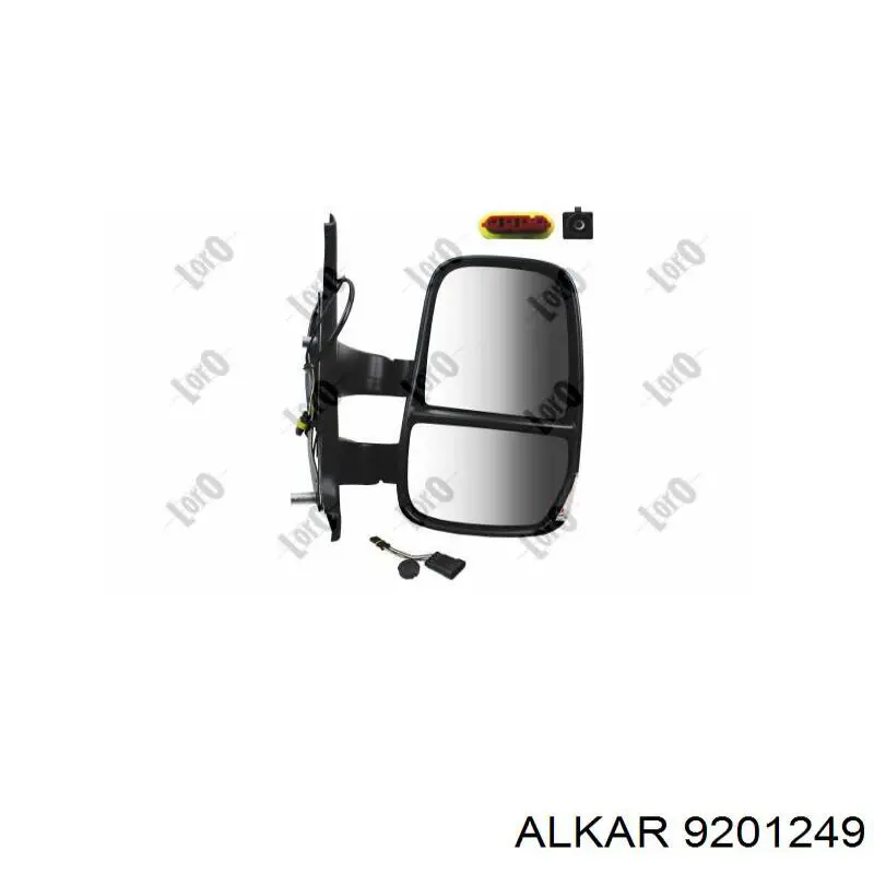 Espejo de retrovisor izquierdo 9201249 Alkar