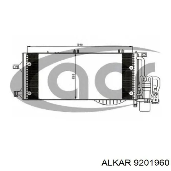 9201960 Alkar Espejo retrovisor izquierdo