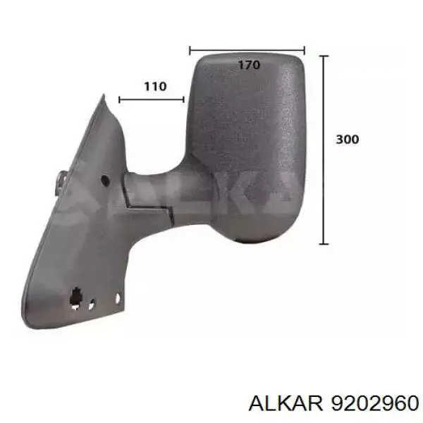 Comprar 9202960 Alkar Espejo de retrovisor derecho