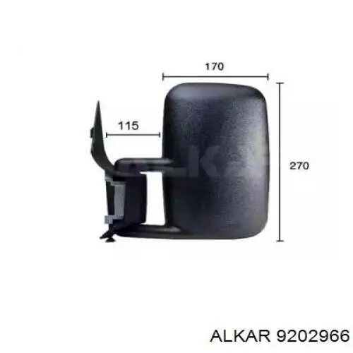 Espejo retrovisor derecho Alkar 9202966 precio, desde 69,70 EUR