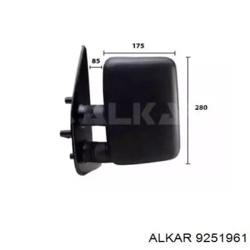 Comprar 9251961 Alkar Espejo de retrovisor derecho