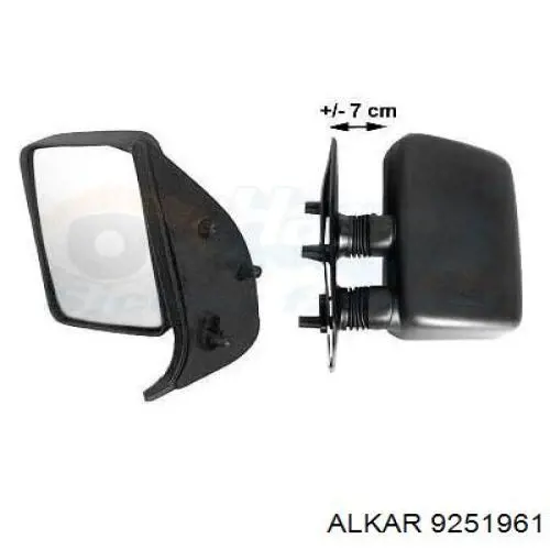 9251961 Alkar espejo retrovisor derecho