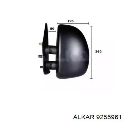 Espejo retrovisor derecho Alkar 9255961 precio, desde 107,73 USD