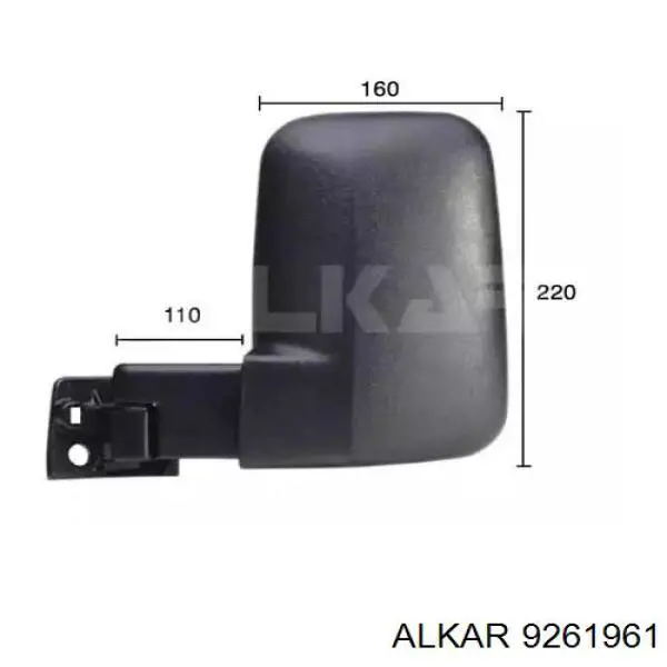 Espejo izquierdo Alkar 9261961 precio, desde 61,98 EUR