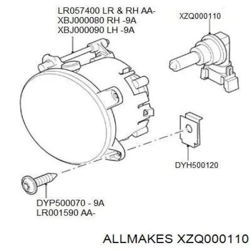 Bombilla antiniebla Land Rover Range Rover III SUV (L322) (2002 - 2009) precio, desde 52,85 EUR