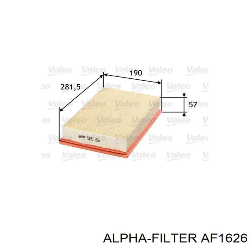 AF1626 Alpha-filter filtro de aire