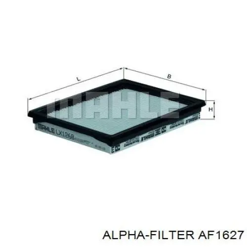 AF1627 Alpha-filter filtro de aire