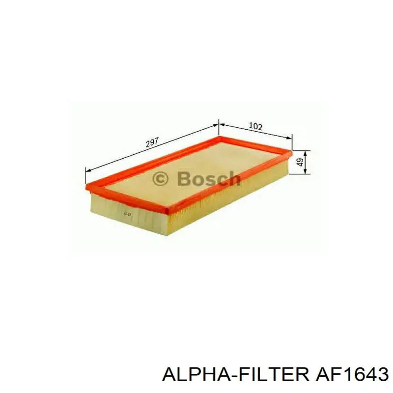 AF1643 Alpha-filter filtro de aire