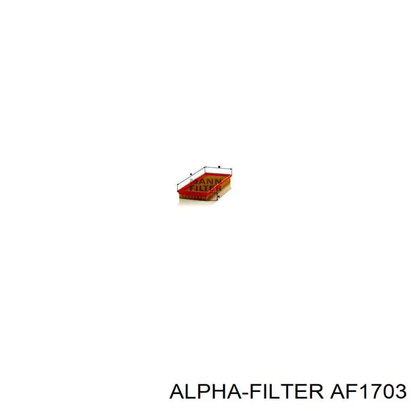 AF1703 Alpha-filter filtro de aire