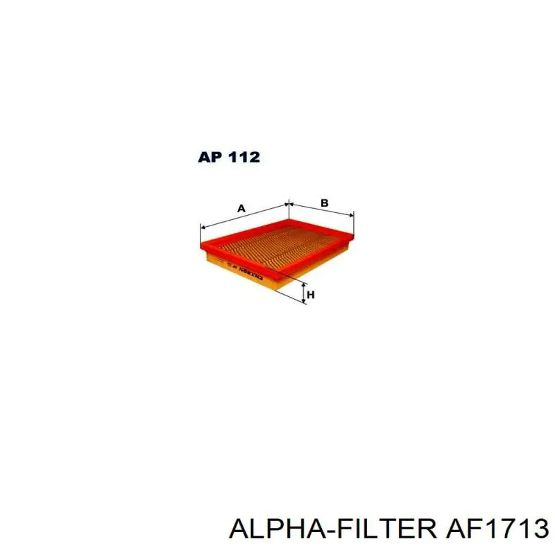 AF1713 Alpha-filter filtro de aire