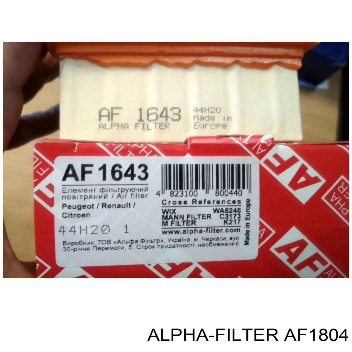 AF1804 Alpha-filter filtro de aire