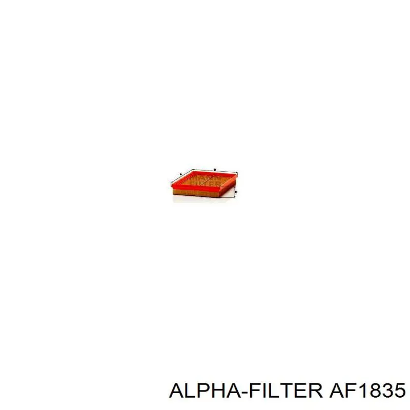 AF1835 Alpha-filter filtro de aire