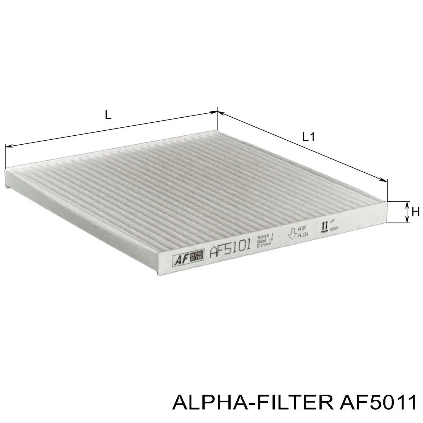 AF5011 Alpha-filter filtro de habitáculo