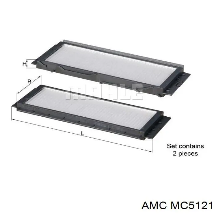 MC-5121 AMC filtro habitáculo