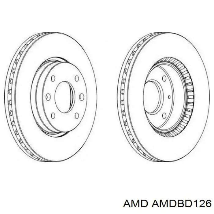 AMDBD126 AMD freno de disco delantero