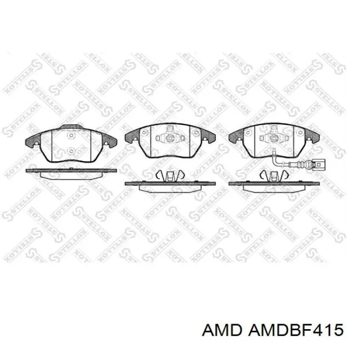 AMDBF415 AMD pastillas de freno delanteras