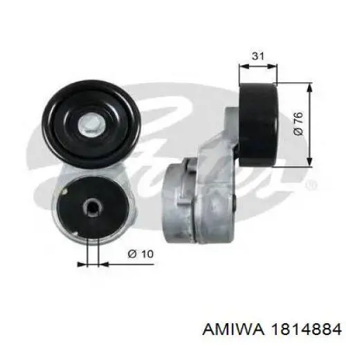 1814884 Amiwa tensor de correa, correa poli v