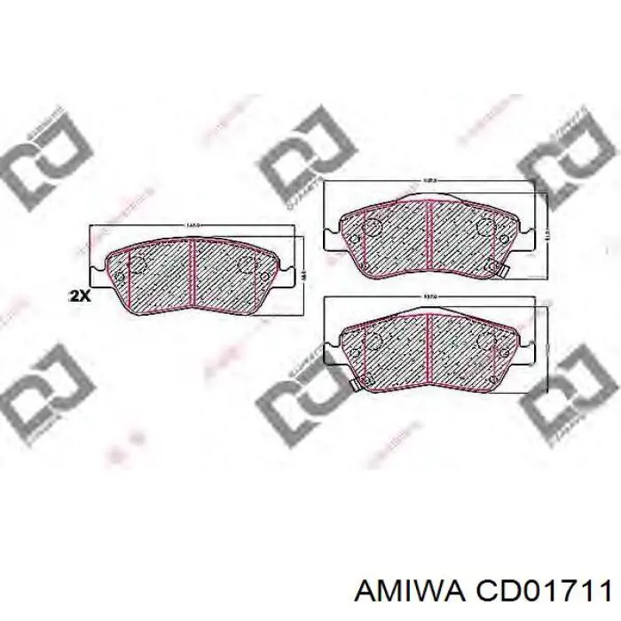 Pastillas de freno delanteras Toyota Corolla E12