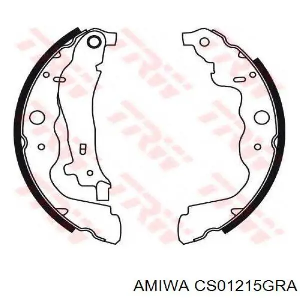CS01215GRA Amiwa pastillas de freno traseras