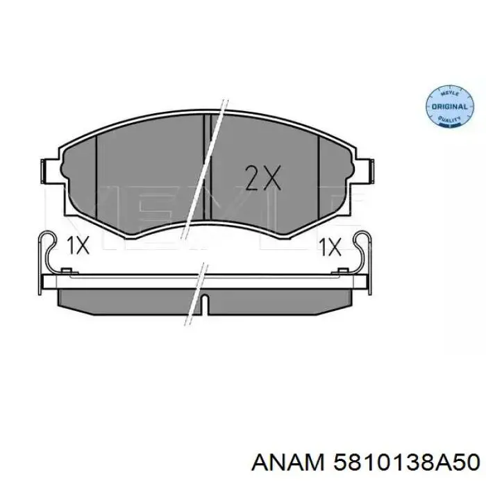 5810138A50 Anam pastillas de freno delanteras