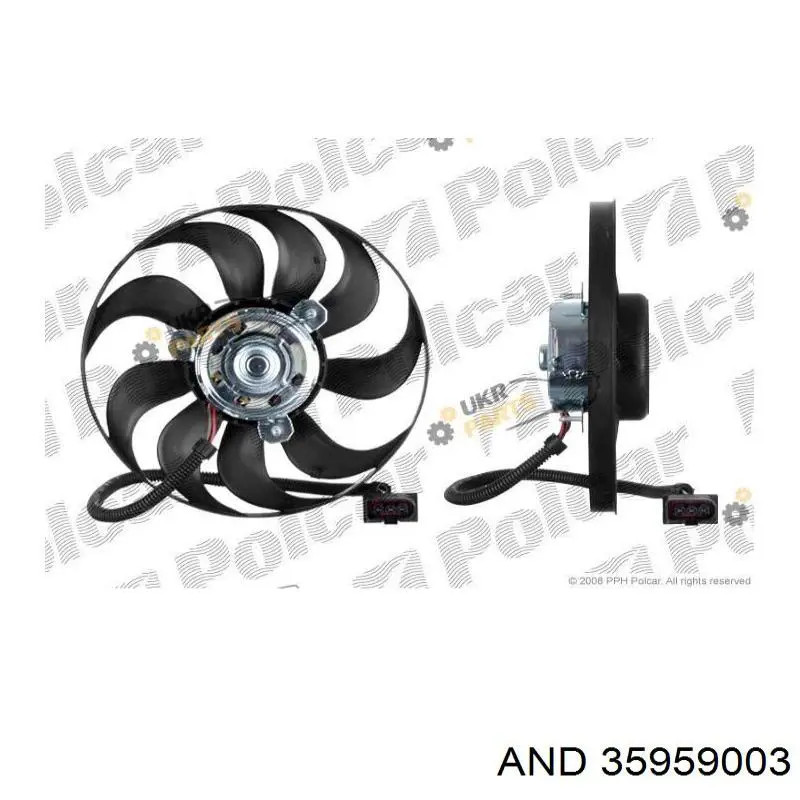 35959003 AND ventilador (rodete +motor refrigeración del motor con electromotor derecho)