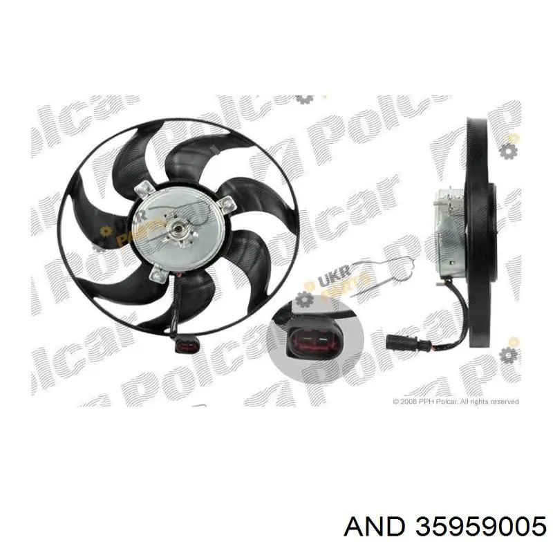 35959005 AND Ventilador de refrigeración completo derecho (motor y hélice)