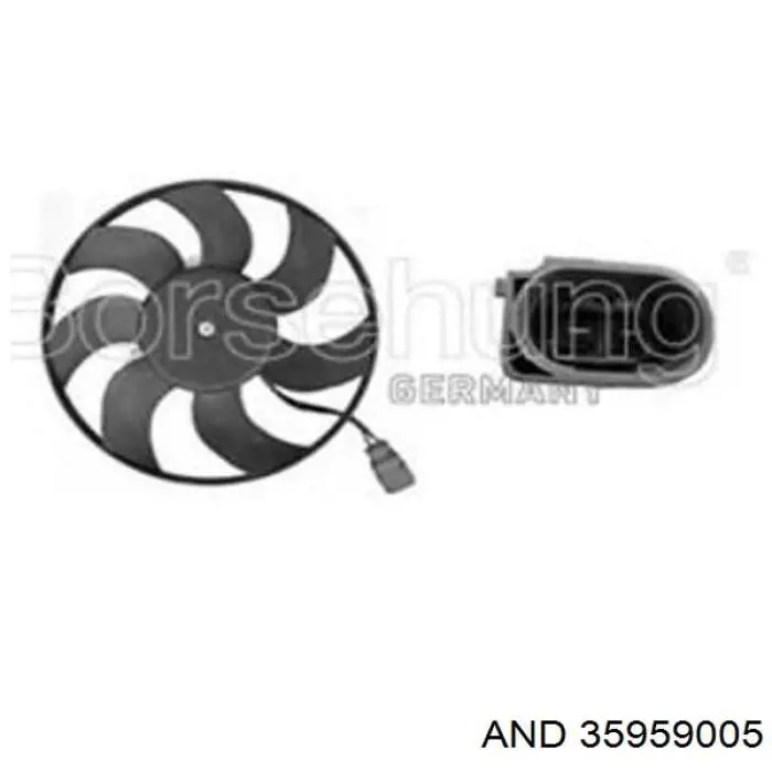 Ventilador de refrigeración completo derecho (motor y hélice) AND 35959005 precio, desde 50,91 EUR