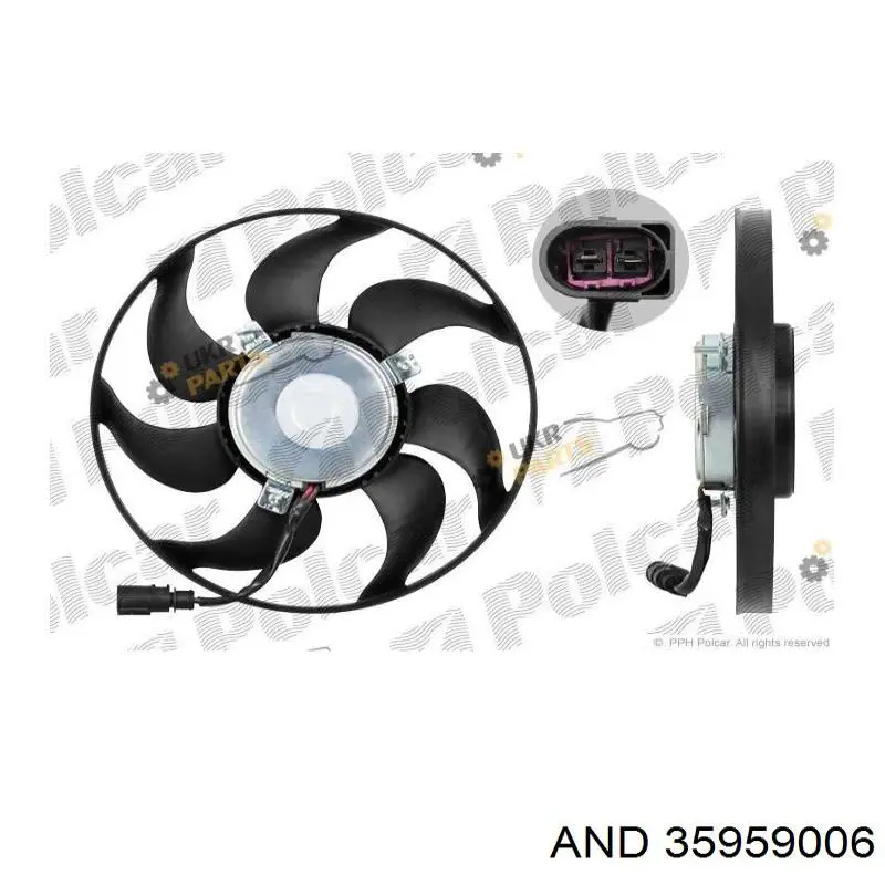 35959006 AND Ventilador de refrigeración completo derecho (motor y hélice)