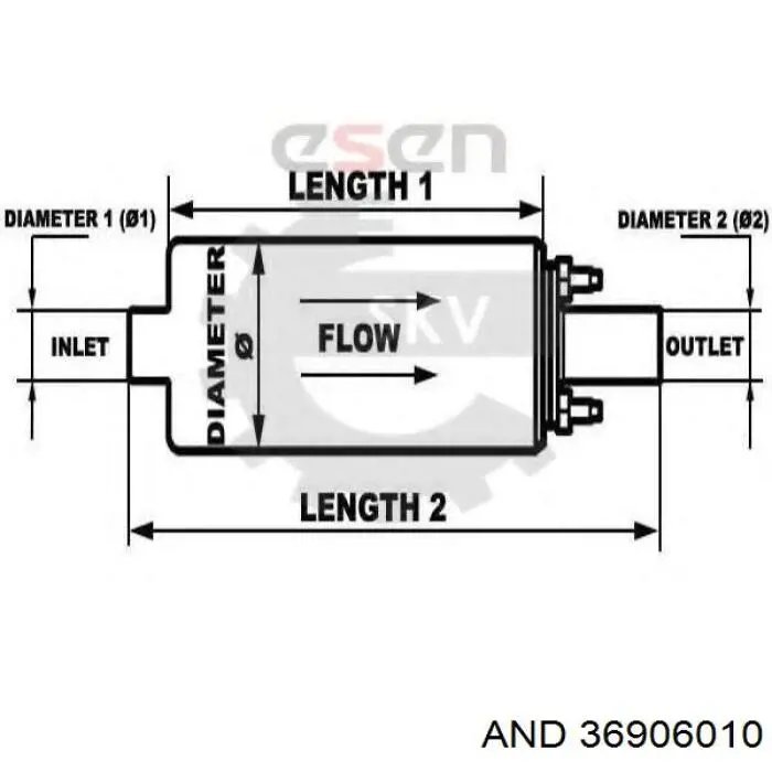 36906010 AND bomba de combustible eléctrica sumergible