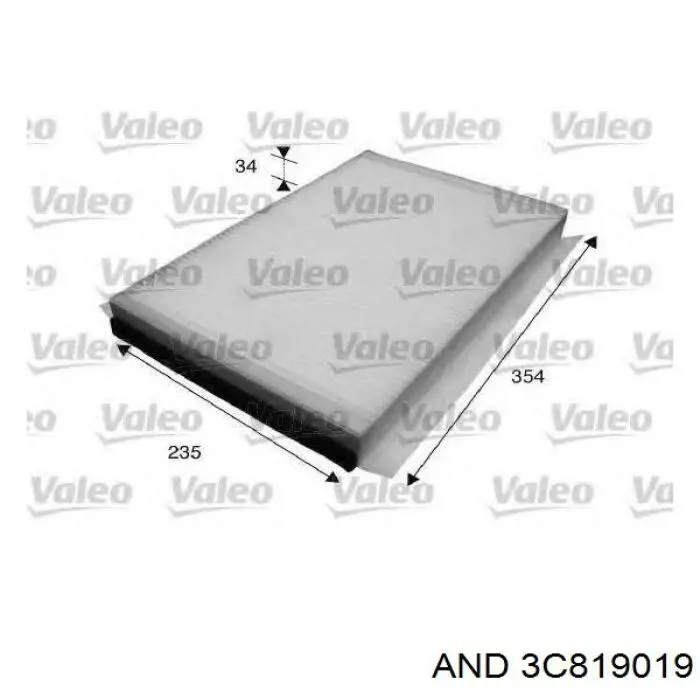 3C819019 AND filtro de habitáculo