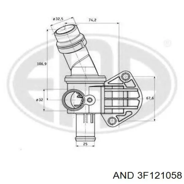 3F121058 AND termostato, refrigerante